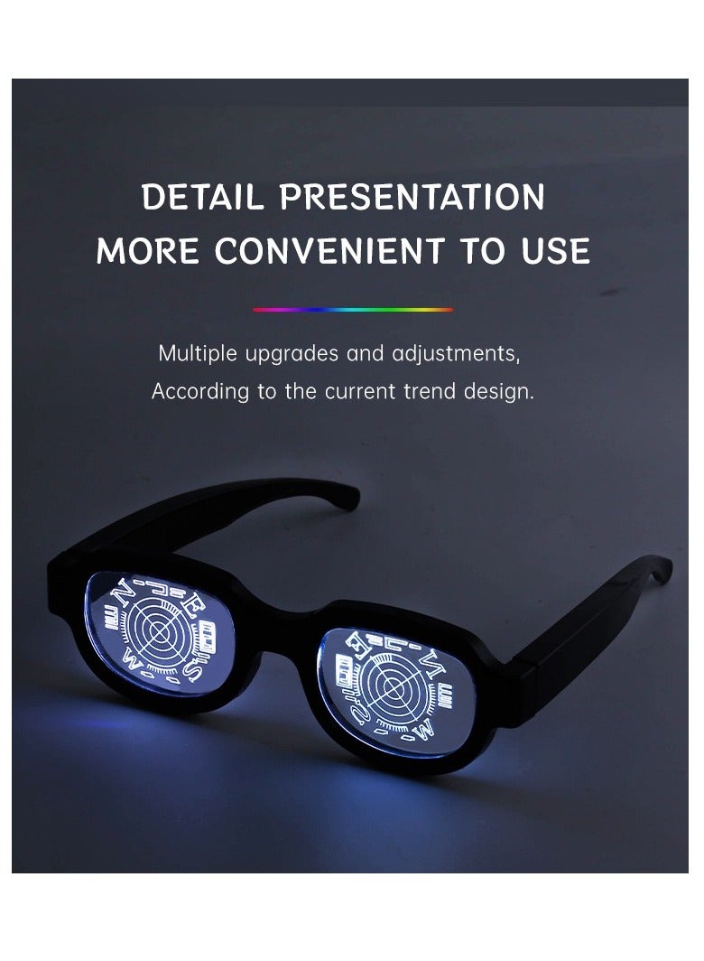 7-color LED Luminous Glasses Conan Same Style Luminous Glasses Funny Dance Performance Glasses - Image 5