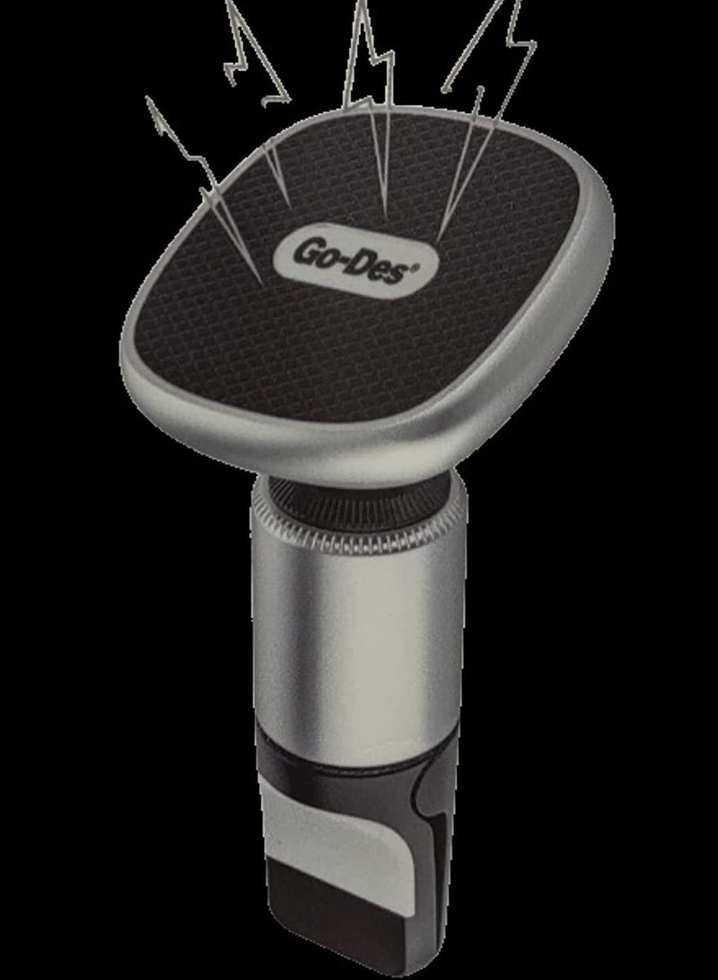 GO-DES Foldable, Portable Mobile Stand, Mobile Holder, Cell phone holder/Cell phone stand, Table stand, Multipurpose, adjustable phone and tablet stand, Set of two Pieces (White & Black) - Image 2