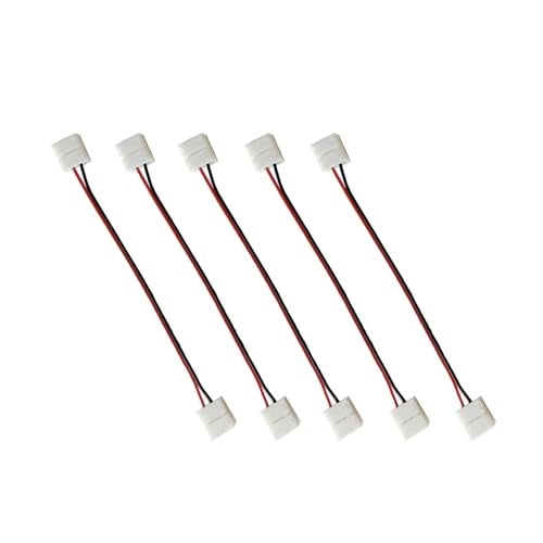 CentIoT - 5Pcs - 10mm 2pin led connector for single color led strip 5050 two connectors adapter easy connect no need soldering - Image 1