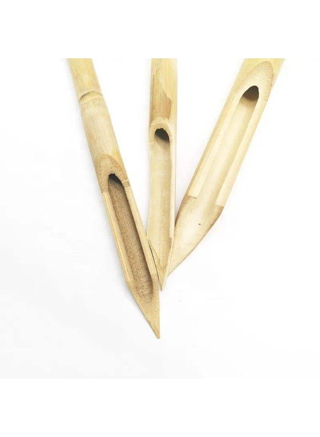 Keep Smiling Bamboo Pottery Shaping Tools – 3pcs Hand-Crafted Double Head Polymer Clay Tools - Image 4