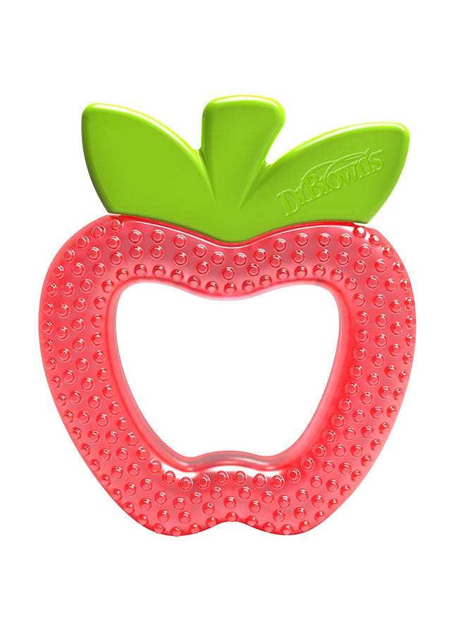 Dr. Brown’s Baby AquaCool Water-Filled Teether, Apple, 1 Piece, 3 Months + - Image 1