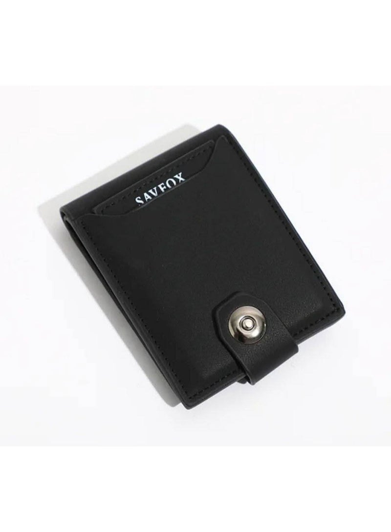 Savox capsule wallet, black, length - Image 1