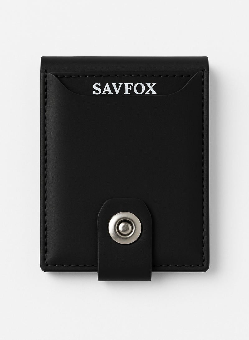 Savox capsule wallet, black, length - Image 2