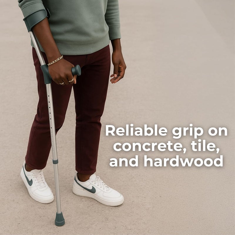 Days Ergonomic Handle Crutch Double Adjustable 660 940 mm 27 37 Inch Forearm Crutch Assistance Lightweight Walking Aid Eligible for VAT relief in the UK - Image 5