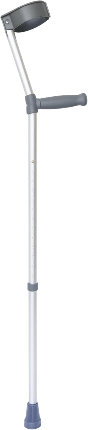 Days Ergonomic Handle Crutch Double Adjustable 660 940 mm 27 37 Inch Forearm Crutch Assistance Lightweight Walking Aid Eligible for VAT relief in the UK - Image 1
