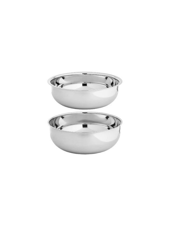 Maxima Round Stainless Steel Chaffing Dish with Lid 4 Liter - Image 3