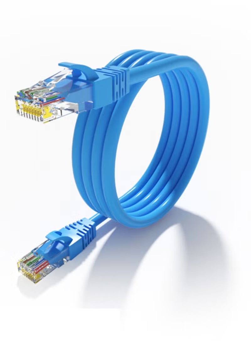 TIGER CAT6 High-Speed Ethernet Patch Cable 3 Meter Blue | Gigabit Network LAN Cable for Home, Office, Gaming, Routers, Modems, Switches & PCs | Durable RJ45 Connector | Reliable Fast Internet & Data Transmission Cable for Stable Networking - Image 1