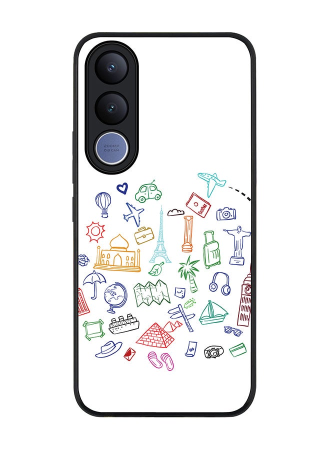 Stylizedd For vivo V70 FE Case,Slim fit Camera Protection, Shockproof Thin Phone cover  - Traveler - Image 1