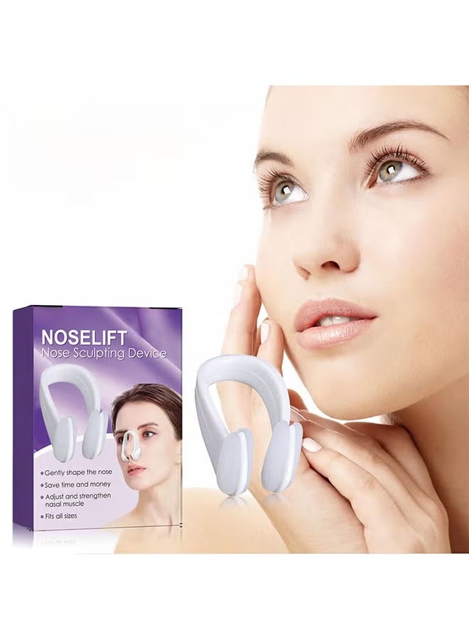 Nose Shaper Clip Nose Bridge StraightenerCorrector Soft Silicone Slimmer RhinoplastyDevice Nose Up Lifting Clip Nose Shaper forWomen，Takes On Loose Cartilage and Skin On The Nose's Tip, Giving You a Firmer and More Youthful Appearance, Comfortable and User-Friendly - Image 3