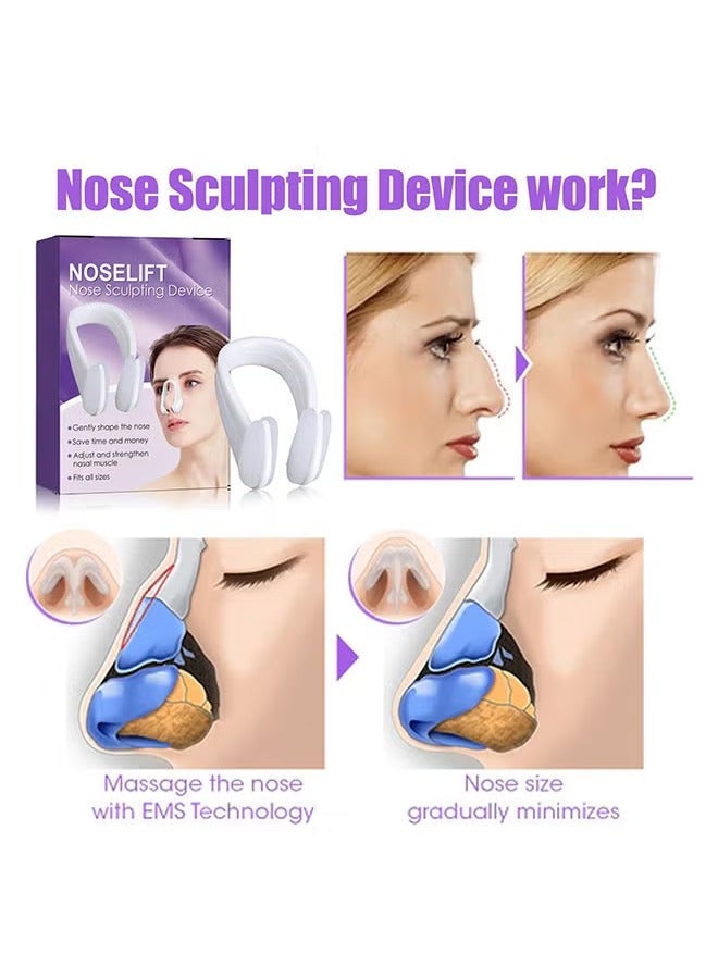 Nose Shaper Clip Nose Bridge StraightenerCorrector Soft Silicone Slimmer RhinoplastyDevice Nose Up Lifting Clip Nose Shaper forWomen，Takes On Loose Cartilage and Skin On The Nose's Tip, Giving You a Firmer and More Youthful Appearance, Comfortable and User-Friendly - Image 2