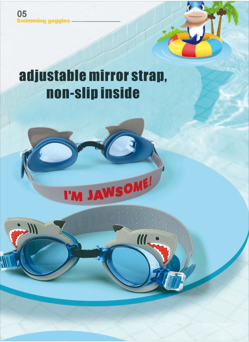 3-Piece Set Children's Cartoon Silicone Anime Swimming Glasses Pool Boys Swimming Training Diving Equipment (Grey) - pzsku/ZE29A47F22EDBA3058E38Z/45/_/1720844988/e4582881-59d9-4945-847b-6cb52e545aa4