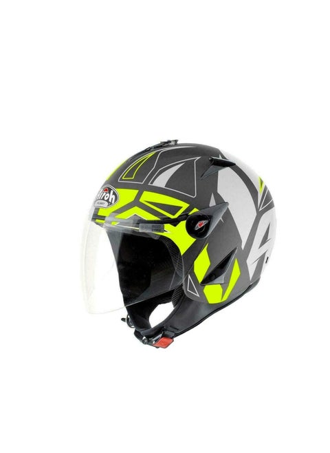 Airoh JT Convert Jet Open Face Helmet Yellow Matt