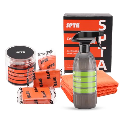 SPTA Car Clay Bar, 3 Pack 300g, Premium Grade Clay Bars Detailing Magic Clay Bar Cleaner Auto Wash Bars with Washing and Adsorption Capacity for Car Wash Car Detailing Clean,RV, Bus,Glass Cleaning - Image 1