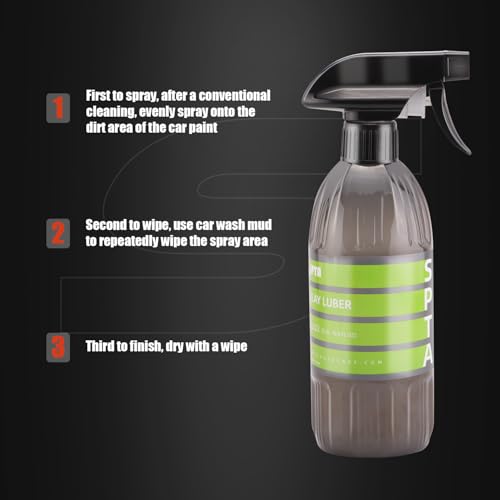 SPTA Car Clay Bar, 3 Pack 300g, Premium Grade Clay Bars Detailing Magic Clay Bar Cleaner Auto Wash Bars with Washing and Adsorption Capacity for Car Wash Car Detailing Clean,RV, Bus,Glass Cleaning - Image 5