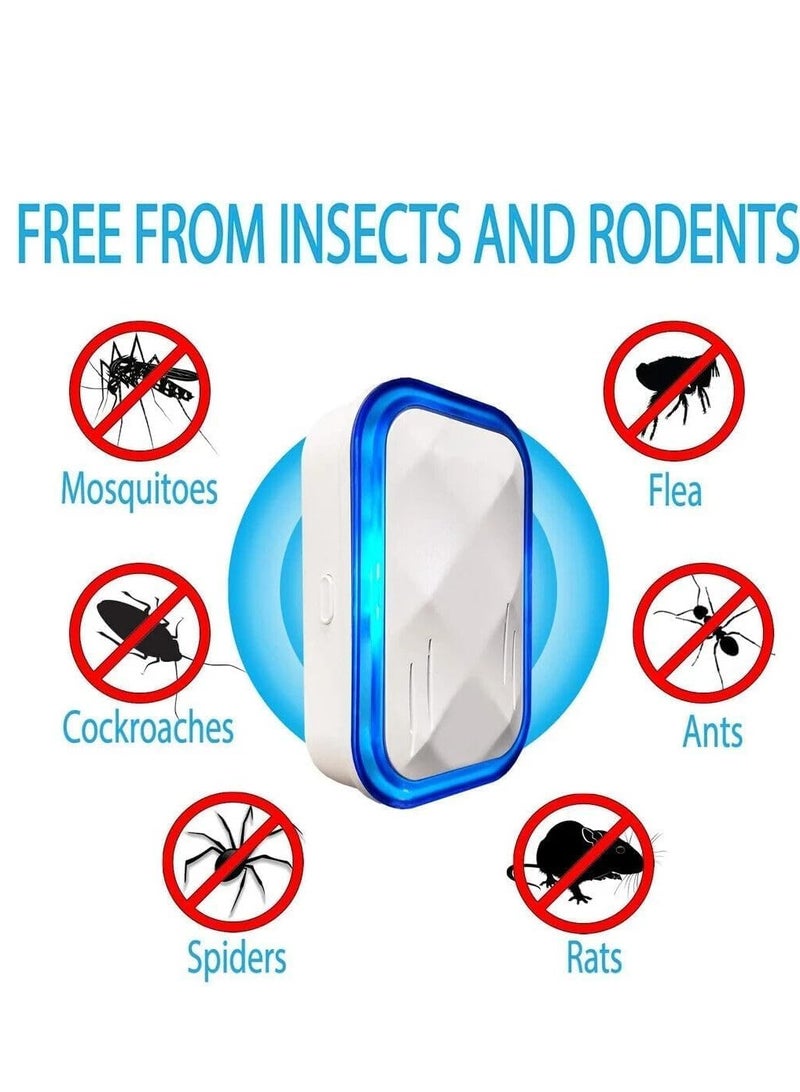 KASTWAVE Ultrasonic Pest Repeller, 2 Pcs Electronic Mouse Repellent Indoor Silent Rat Deterrent Plug In for Mice, Cockroaches, Ants, Fly, Mosquitoes, Rodent, Harmless to Pets - Image 2