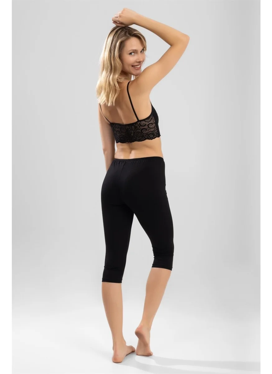 Baykar Women's Plain Tights 8903 Black