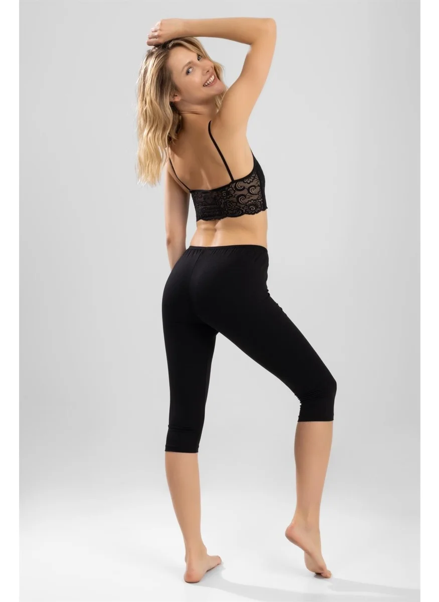 Baykar Women's Plain Tights 8903 Black