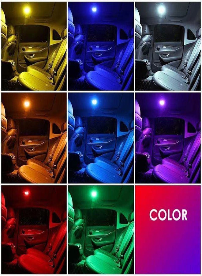 Car Interior LED Light, 8 Colors Reading Lamp, USB Charging Trunk Cargo Area Strong Magnetic Multi-Function Auto Dome Lights for Car, RV, Truck, Closets, Cabinets, Camping, Bedroom - Image 3