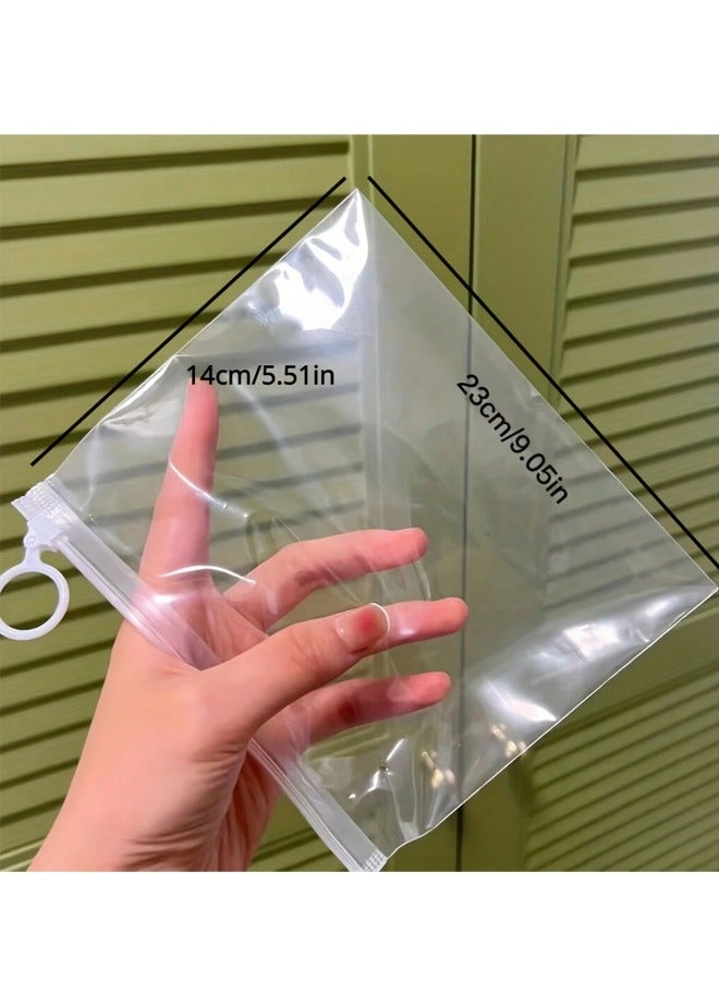 KHAJUL 20-Piece Transparent Zipper Storage Bags, Large Capacity Makeup Bags, Waterproof Cosmetic Bags, Suitable for Travel, Storage - Image 2