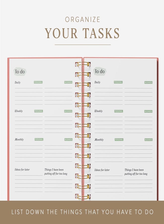 epic self The ADHD Planner - Undated Daily Weekly Schedule Organizer Journal for Disorganized People - Habit Tracker Record Emotions & Mood - Academic Goals - Structure & Focus for Adults Brains (Spiral) (Red) - Image 5