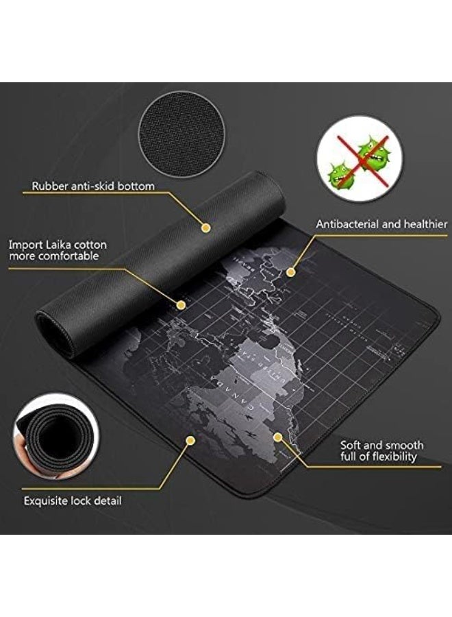 XXL World Map Gaming Mouse Pad – Extended 120×50 cm – Anti‑Slip Base Speed Edition - Image 5