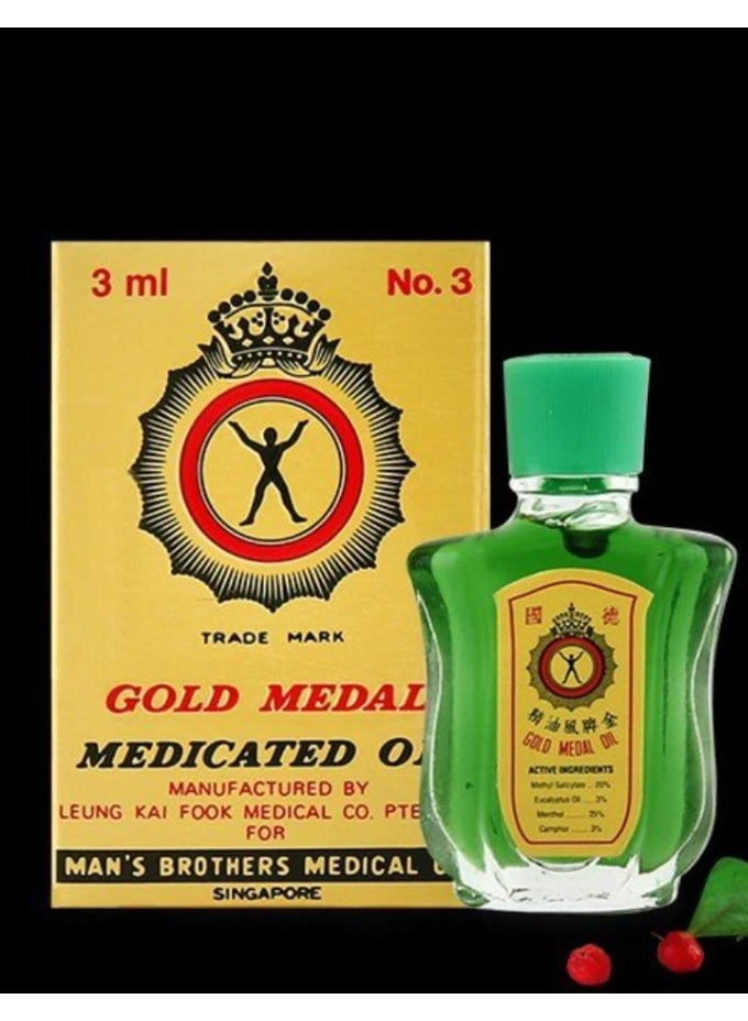 جولد ميدال زيت طبي 3 مل من 3 قطع