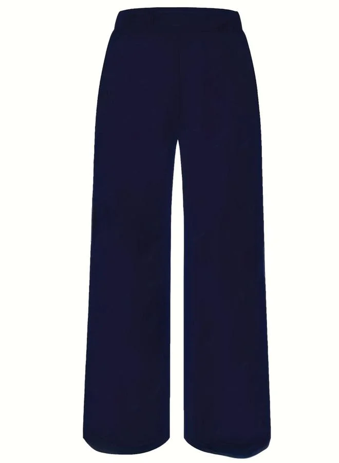 Take Two Navy Blue Wide Leg Trousers