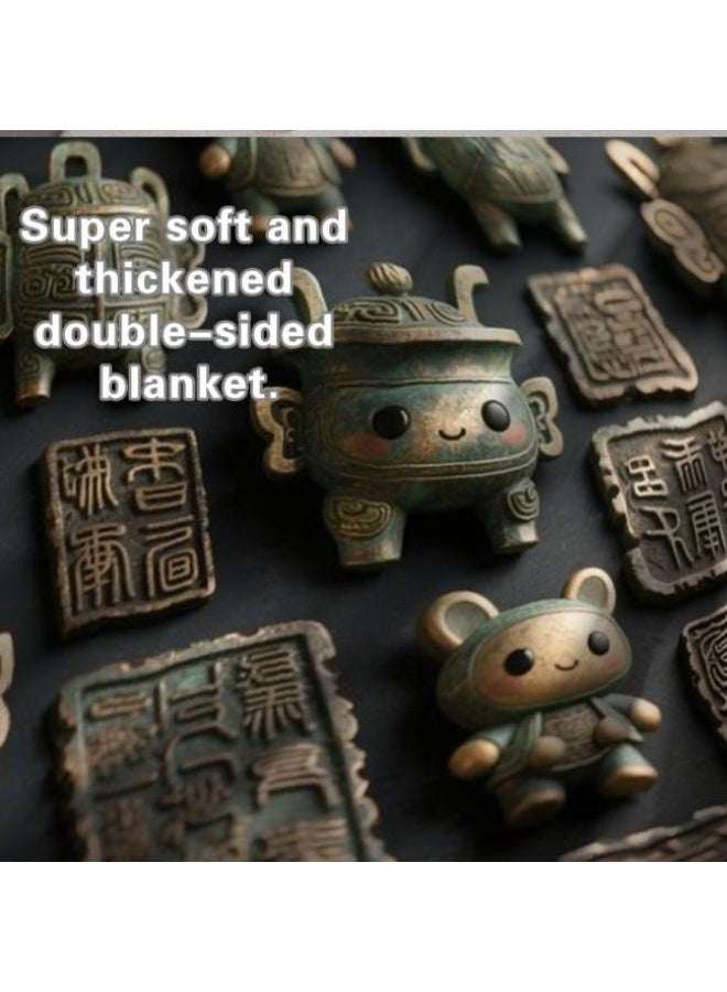 general Baby and children's cartoon flannel thin blanket (warm and comfortable, suitable for sleep, game use) 70cm*100cm - Image 5