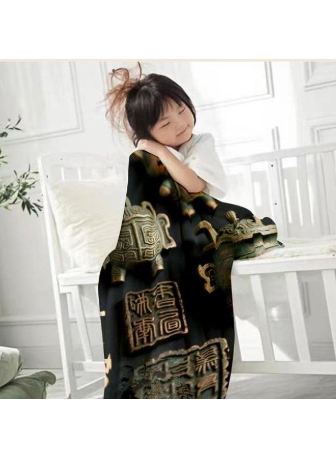 general Baby and children's cartoon flannel thin blanket (warm and comfortable, suitable for sleep, game use) 70cm*100cm - Image 3