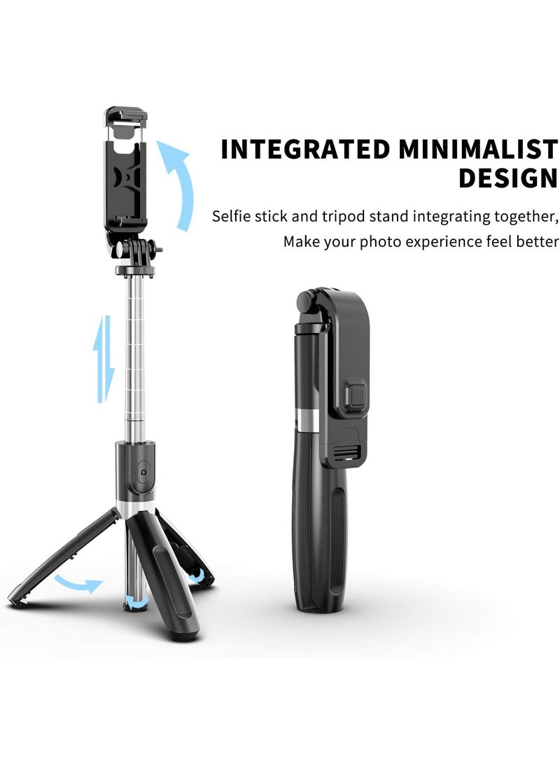 Selfie Stick – Handheld Tripod with Detachable Wireless Remote – Mini Tripod Stand for Smartphones, GoPro & More - Image 2