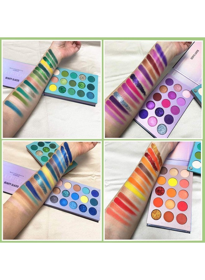 MYUANGO Color Board Eyeshadow Palette Highly Pigmented 60 Shades Matte Shimmer Glitter Vegan Makeup Palette For Beginners Waterproof, Blendable, Longlasting Crueltyfree - Image 5