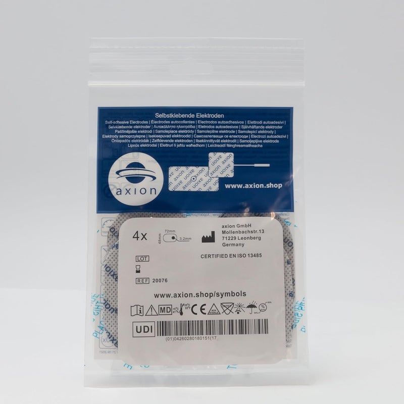 Axion 4 Oval TENS Electrode Pads Compatible for Panasonic TENS Machines Pads for TENS EMS Devices Size 70x50mm axion Brand Quality - Image 5