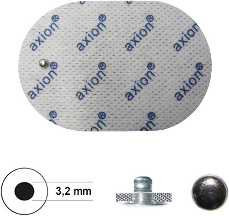 Axion 4 Oval TENS Electrode Pads Compatible for Panasonic TENS Machines Pads for TENS EMS Devices Size 70x50mm axion Brand Quality - Image 2