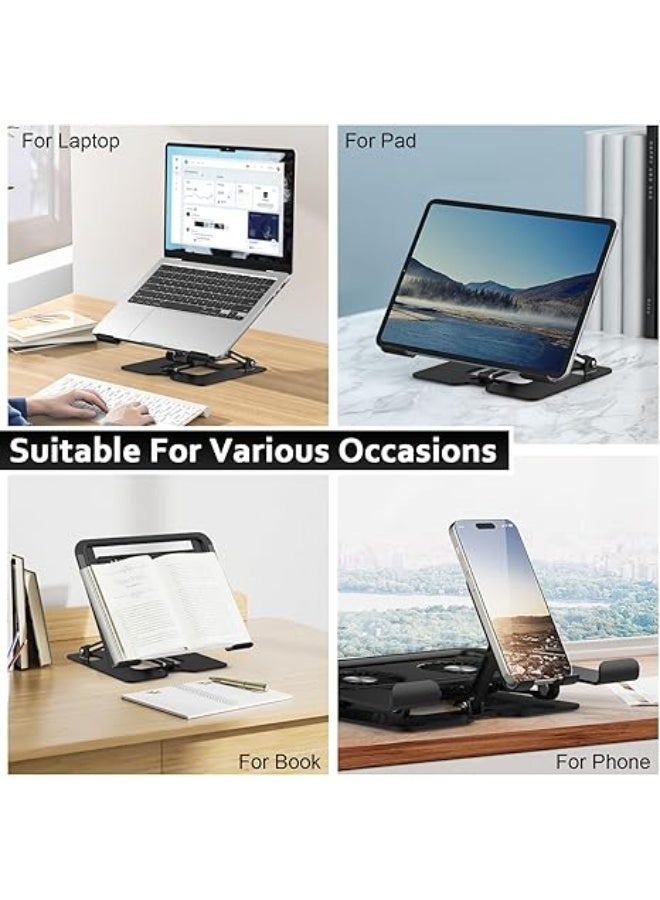 Laptop Cooling Stand – Adjustable Holder with 2 Silent Removable Fans & Phone Slot, Height and Angle Adjustable for 10–18 Inch Devices - Image 2