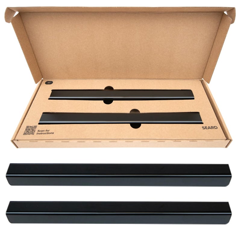 SEAR'D Stainless Steel Drawer Cap Protects Cabinet Edges from Damage. Slip-on Design with 3M Adhesive for a Secure fit. Fits 3/4" Thick or Less Doors and Drawers (Oil Rubbed Bronze, 11 Inch) - Image 2