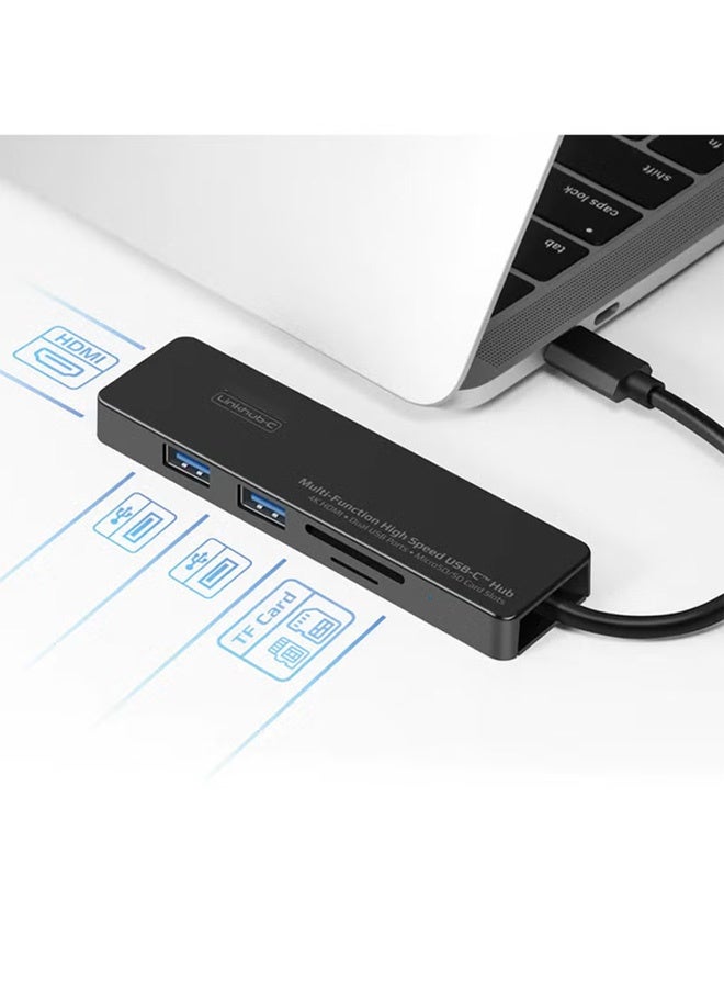 Multi-Function USB Type-C Hub Black  - Image 2