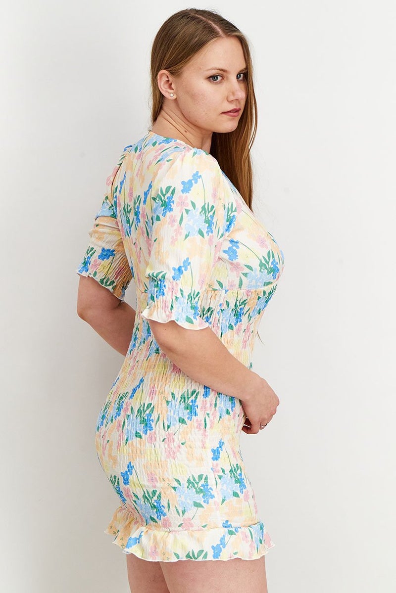 ASOS فستان ميني مزخرف بالأزهار للنساء من أسوس، متعدد الألوان - Image 3