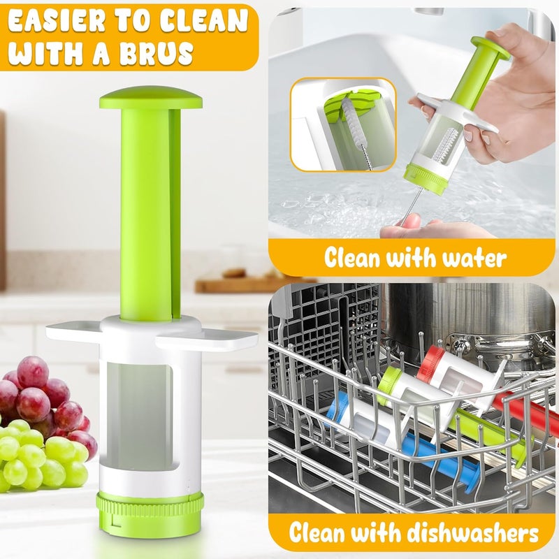 FUNIZE Grapes Cutter for Toddlers, Fruit & Veggie Cutter for Kids Grape Slicer Kitchen Tool, Perfect for Fruit Salads, Snacks, and Cake Decorations-Green Container-Green CrossBlade - Image 4