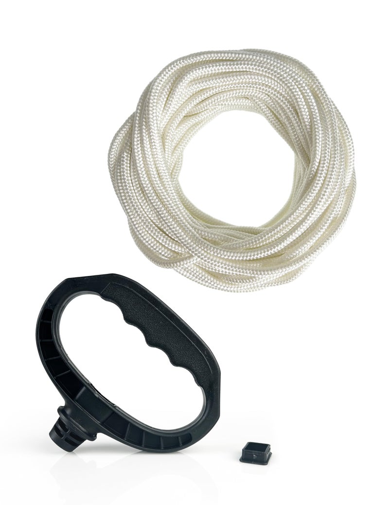 YAMAKATO Recoil Starter Handle with 4.0mm*16ft Pull Rope for MTD Troy-Bilt Honda Predator Generac Champion Generator Washer Lawn Mower Trimmer Snowblower Small Engine Pull Cord Replacements - Image 1
