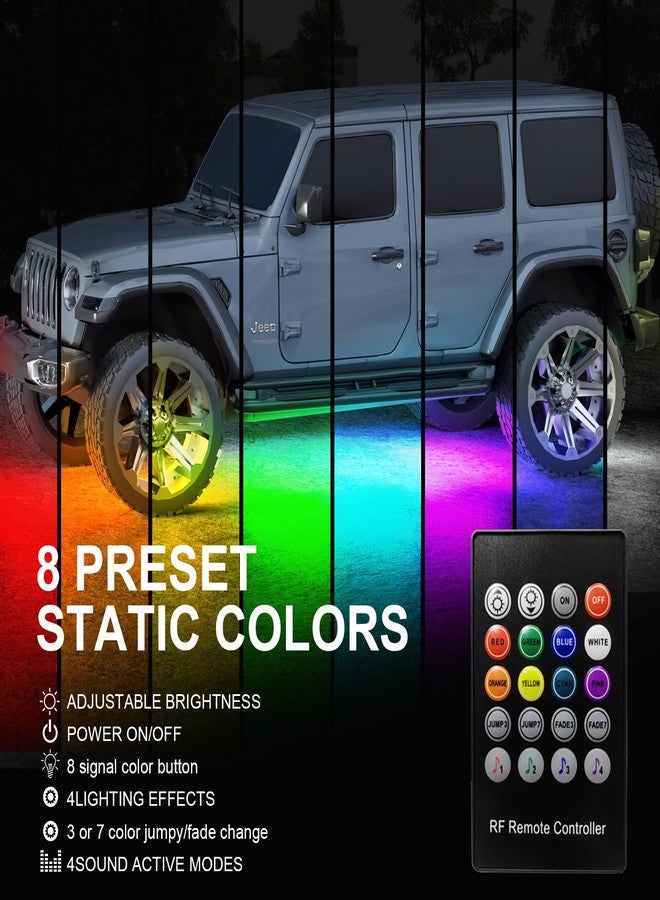 Glowlendra Underglow Kit for Car, Car Led Underglow Lights with App and Remote Control, 16 Million RGB Colors, 43 Preset Modes, Music & DIY Mode, Under Car Led Lights Exterior for Car, SUVs, Trucks, DV 12V - Image 3