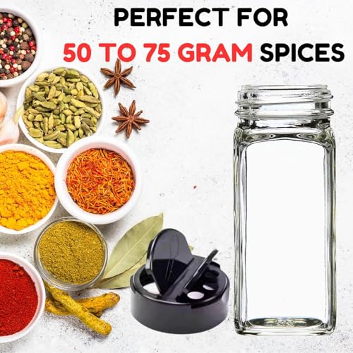 Zeinwap Glass Storage Jar | Container with Air tight Silver Metal Lid | Multipurpose Jar | For Storage of Food, Pulses, Spice, Cereals, Cookies, Dry Food (300 ML (Pack of 3)) - Image 4