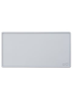 ezpz ezpz Tiny Placemat - 6 Months+ (Pewter) - Non-Slip, 100% Silicone Placemat for Toddlers and Babies - Fits on Most Highchair Trays - Rolls-Up - Dishwasher Safe  - Image 1