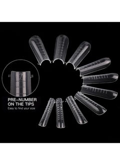 brunson Dual Nail Forms for Poly Extension Gel Pre-shaped False Tips with Scale 120pcs Manicure Tool for Nail Extensions Mold Nail Tips Acrylic Nails False Nails Manicure Tool  - Image 2