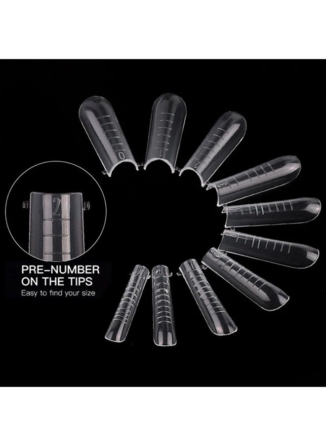 brunson Dual Nail Forms for Poly Extension Gel Pre-shaped False Tips with Scale 120pcs Manicure Tool for Nail Extensions Mold Nail Tips Acrylic Nails False Nails Manicure Tool  - Image 2