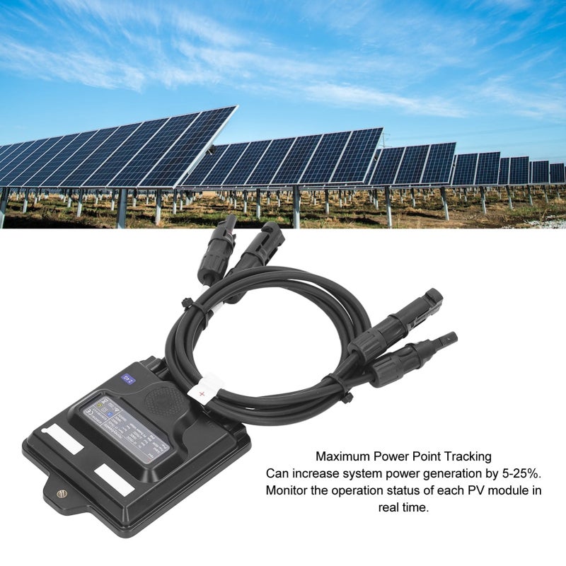 Solar Optimizer: Compact Design Quick Installation - Advanced MPPT Boost Efficiency Up To 25% Real-Time Power Monitoring for Photovoltaic System - Image 1