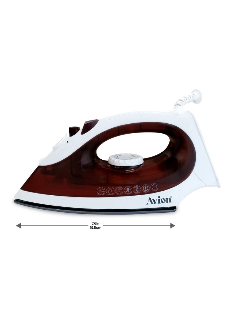 Avion Steam Iron with Non-Stick Soleplate | Self-Clean | Spray & Steam Function Energy Saving Technology - Image 4