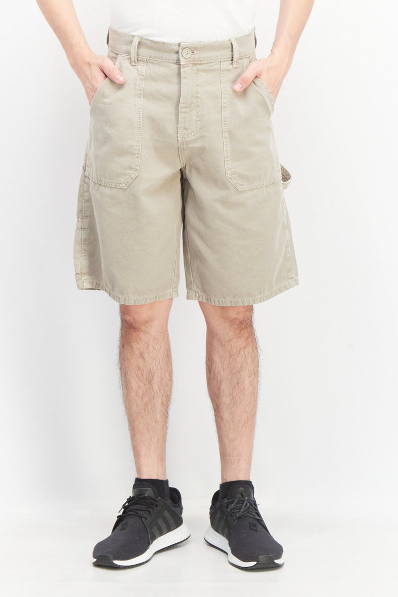 Celio شورتات جينز عادية للرجال، تان - Image 1