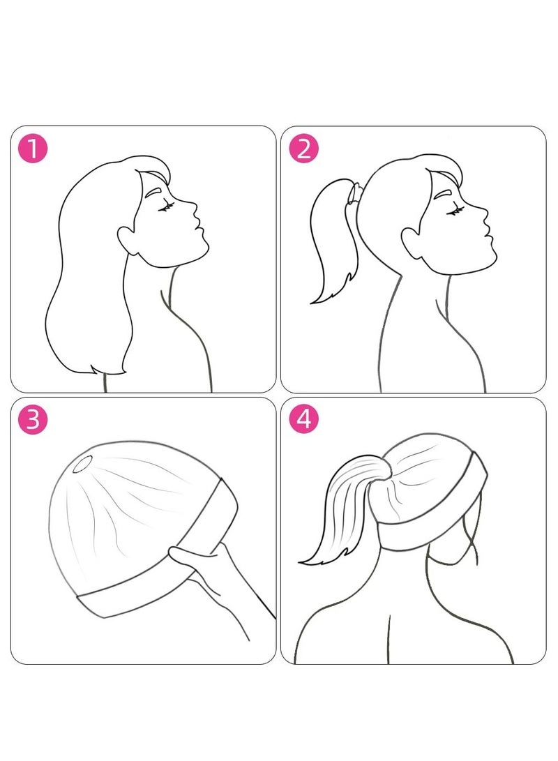 KASTWAVE Women Winter Beanie | Adult Womens Bun and Pony Tail Hair Knit Cap |Pom Ponytail Hair Hat with Hole and Fleece Lining Hat Unisex - Image 4