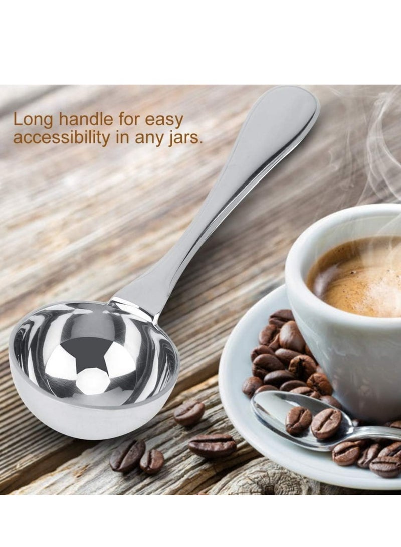 أوزيغالور مغرفة قهوة من الفولاذ المقاوم للصدأ - ملعقة قياس 15 مل بمقبض طويل للقهوة والحليب ومسحوق الفاكهة - Image 4