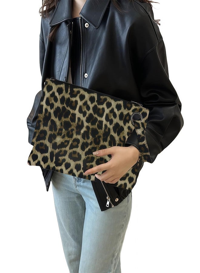 Suillty Women's Oversized Snakeskin Cow Print Clutch Envelope Bag Messenger Handbag Tote Wristlet Bag - Image 4